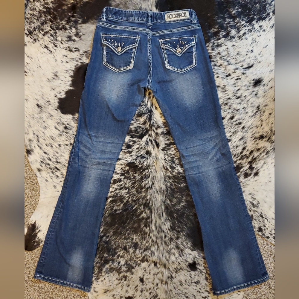Women's Boot Cut Jeans - Picture 2 of 6